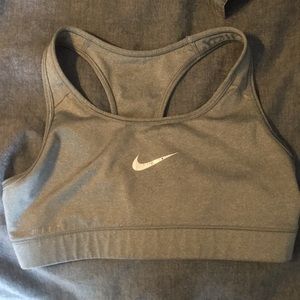 Grey Nike Sports Bra